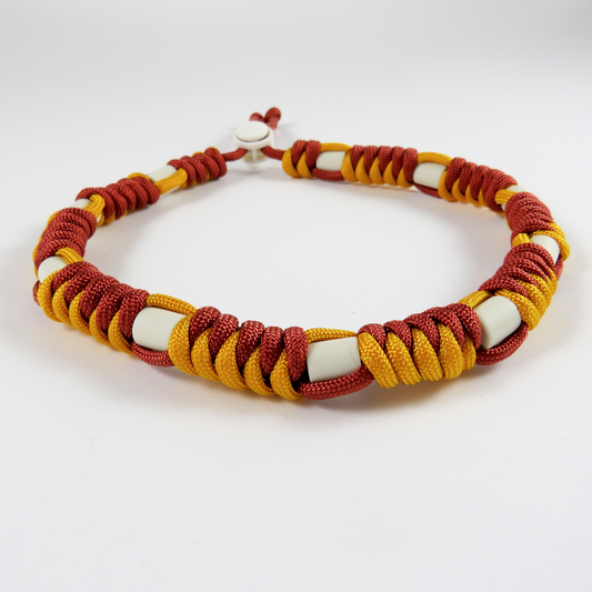 Colar Repelente Paracord Laranja