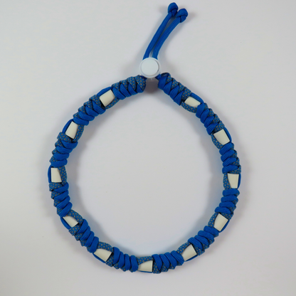 Colar Refletor Repelente Azul