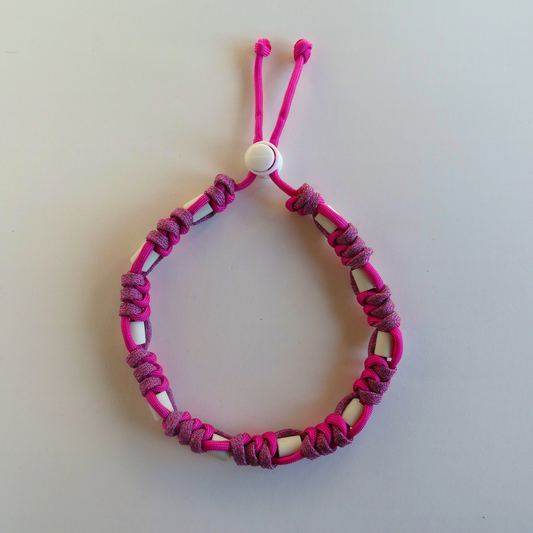 Colar Refletor Repelente Rosa