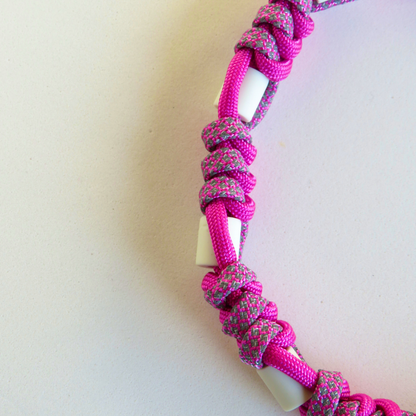 Colar Refletor Repelente Rosa