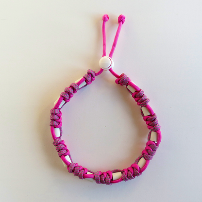 Colar Refletor Repelente Rosa