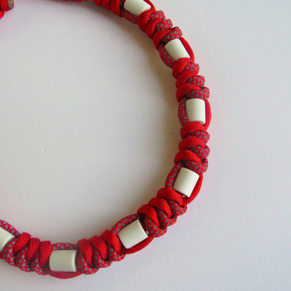 Colar Refletor Repelente Vermelho