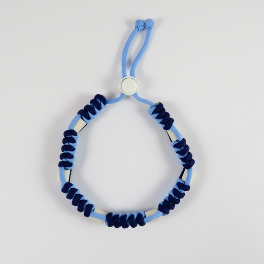Colar Repelente Paracord Azul Marinho