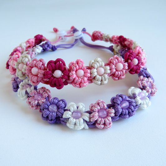 Colar Flores em Paracord Personalizável