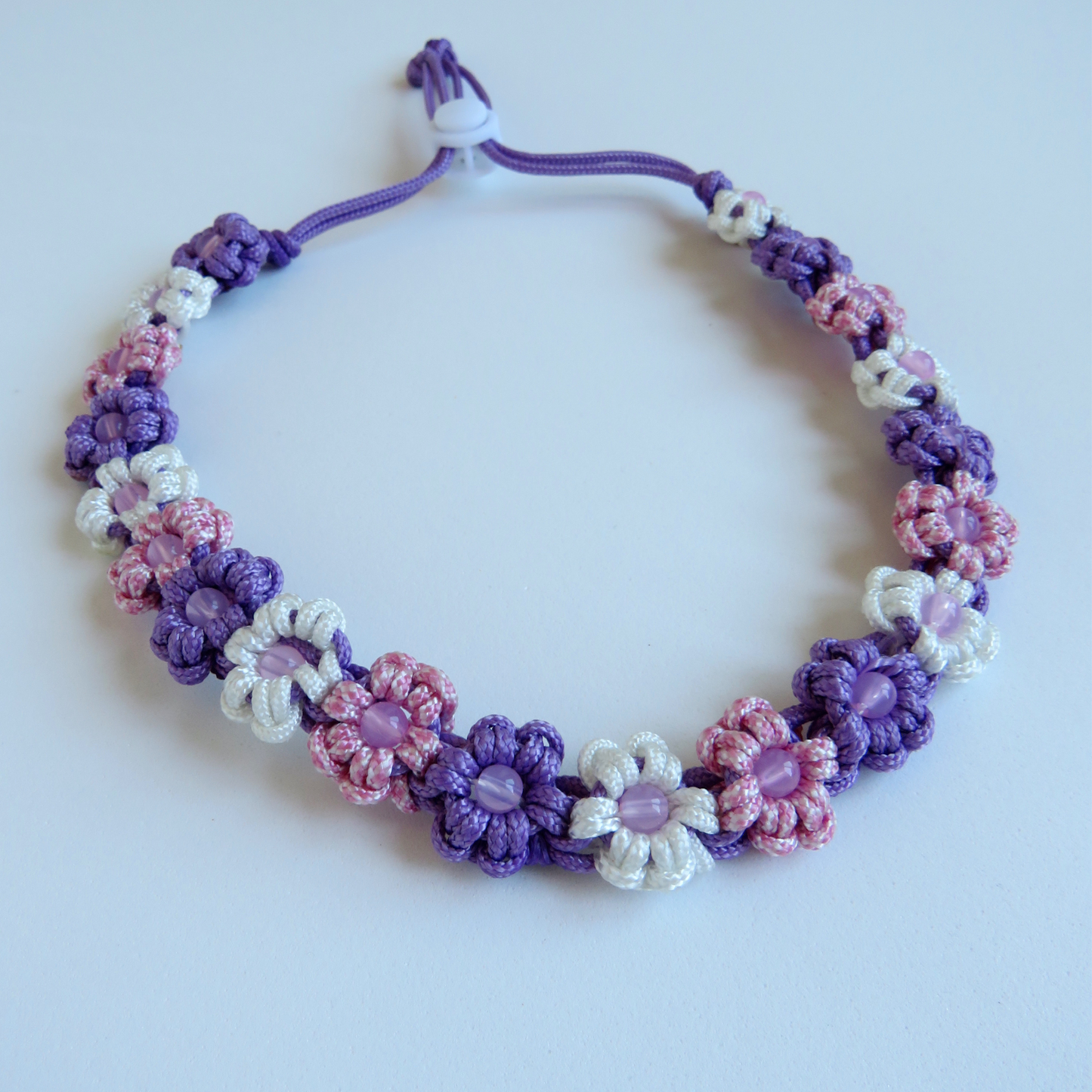 Colar Flores em Paracord Personalizável