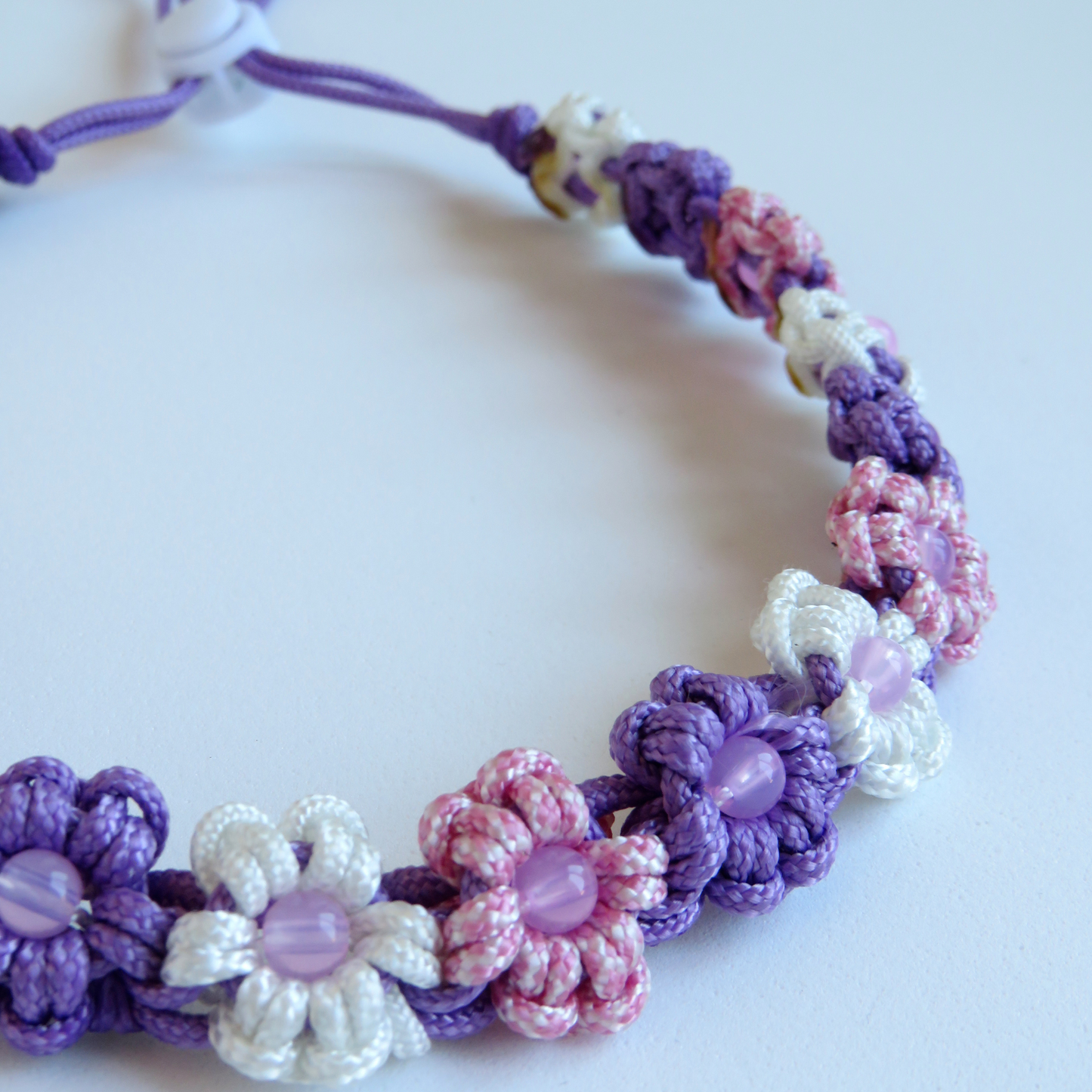 Colar Flores em Paracord Personalizável
