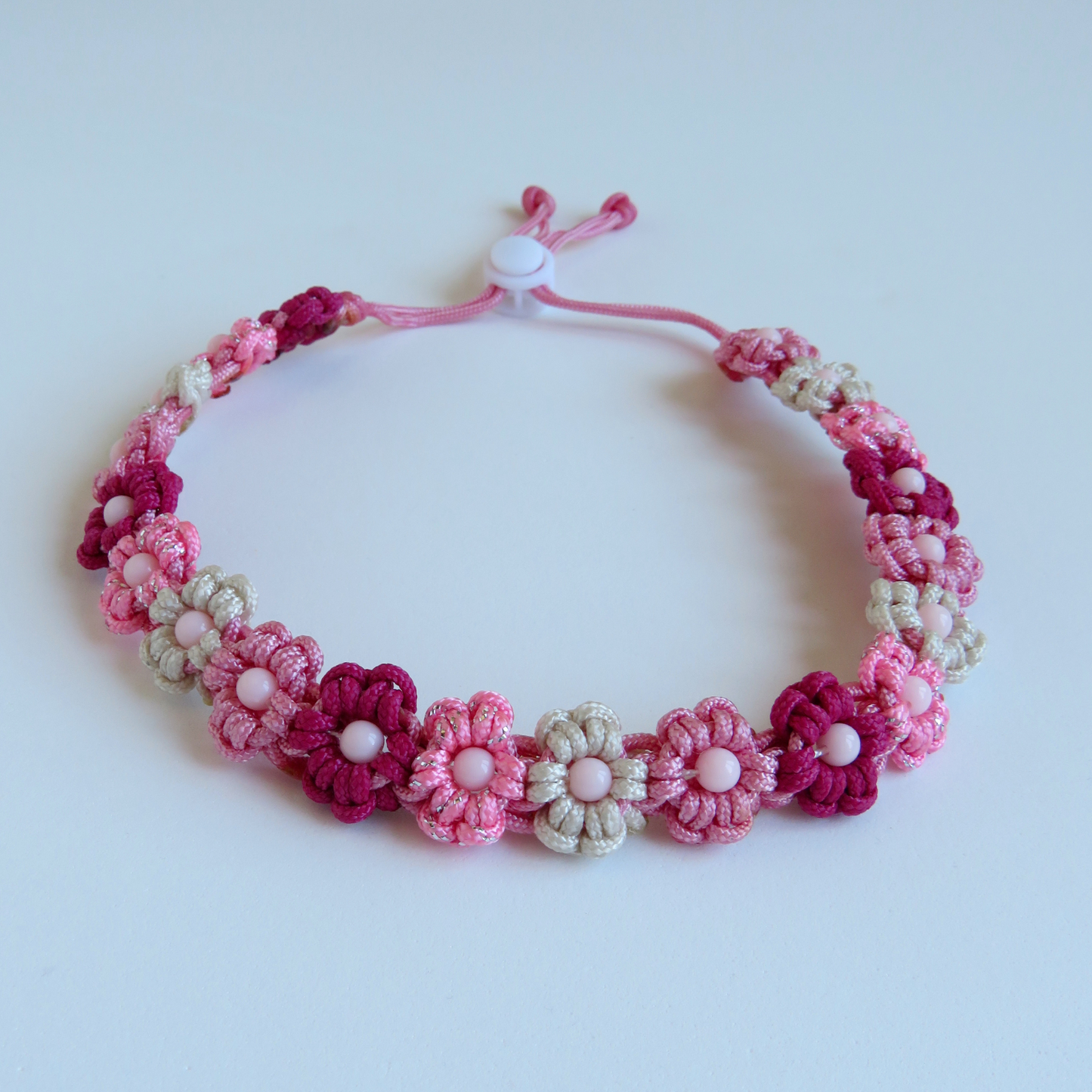 Colar Flores em Paracord Personalizável
