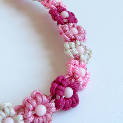 Colar Flores em Paracord Personalizável