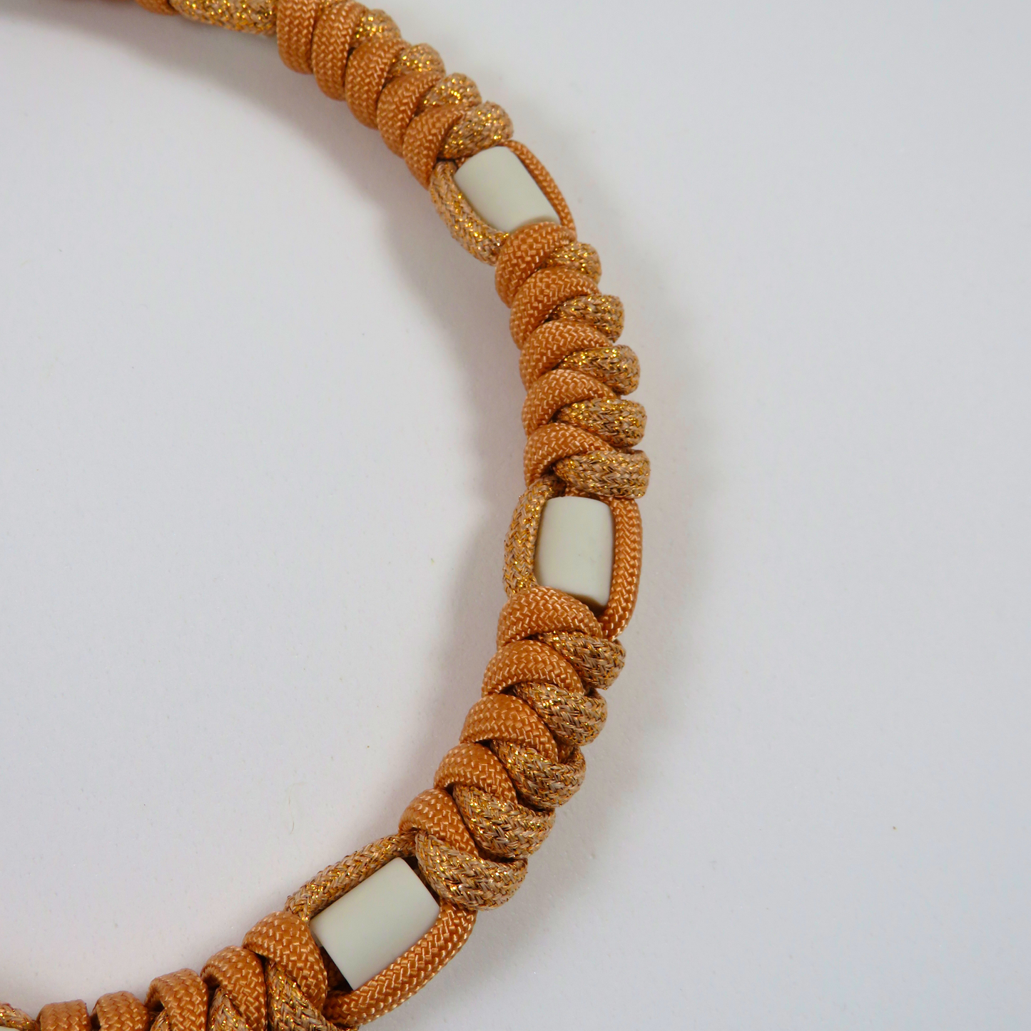 Beige Paracord Repellent Necklace