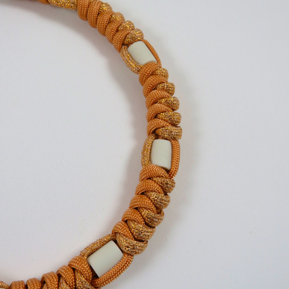Beige Paracord Repellent Necklace
