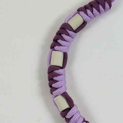 Colar Repelente Paracord Lilás e Roxo